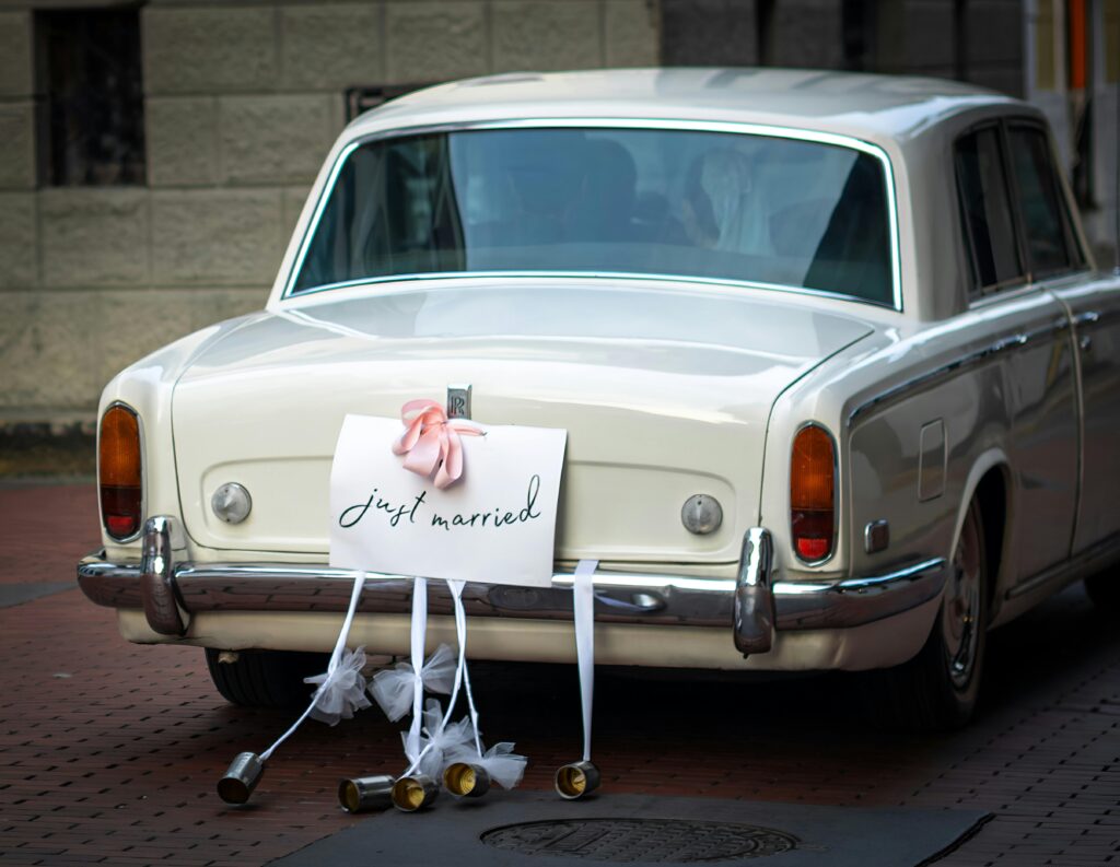 Bryllup bilpynt